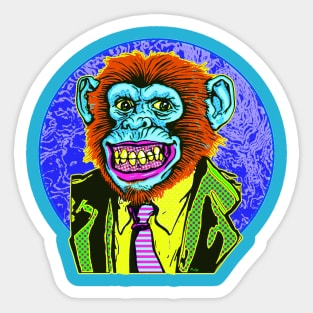 Psychedelic Chimp Sticker